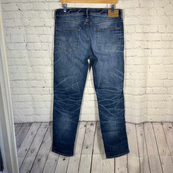 American Eagle Airflex+ Temp Tech Mens Jeans Medium Wash Blue Denim 33x32 - Picture 7 of 11